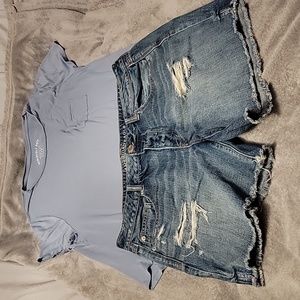 Casual cute t-shirt and shorts